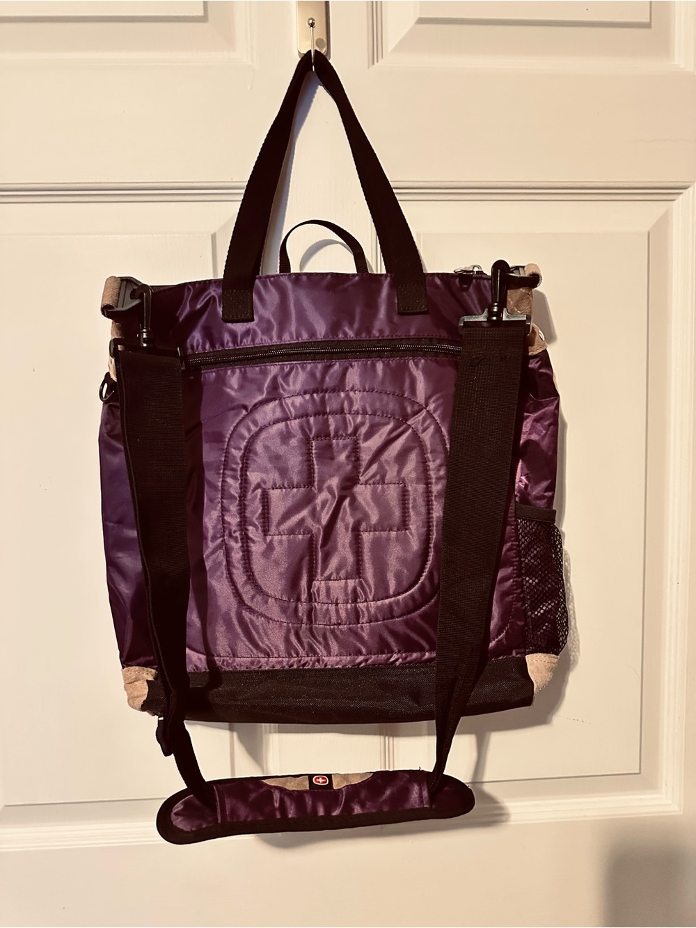 SwissGear | Bag | SwissGear Deep Plum Nylon Campus Tote with Black Trim - Picture 10 of 13